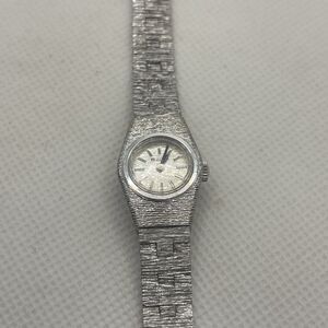 VINTAGE 1970s BULOVA GODDESS OF TIME WIND-UP WATCH BRACELET #3676 Works